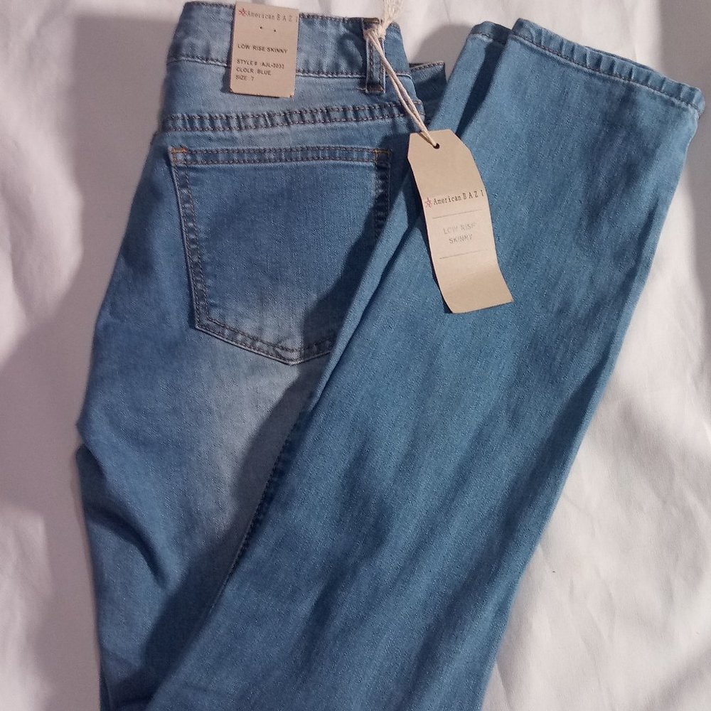 AMERICAN BAZI LOW RISE SKINNY JEANS - Picture 8 of 10